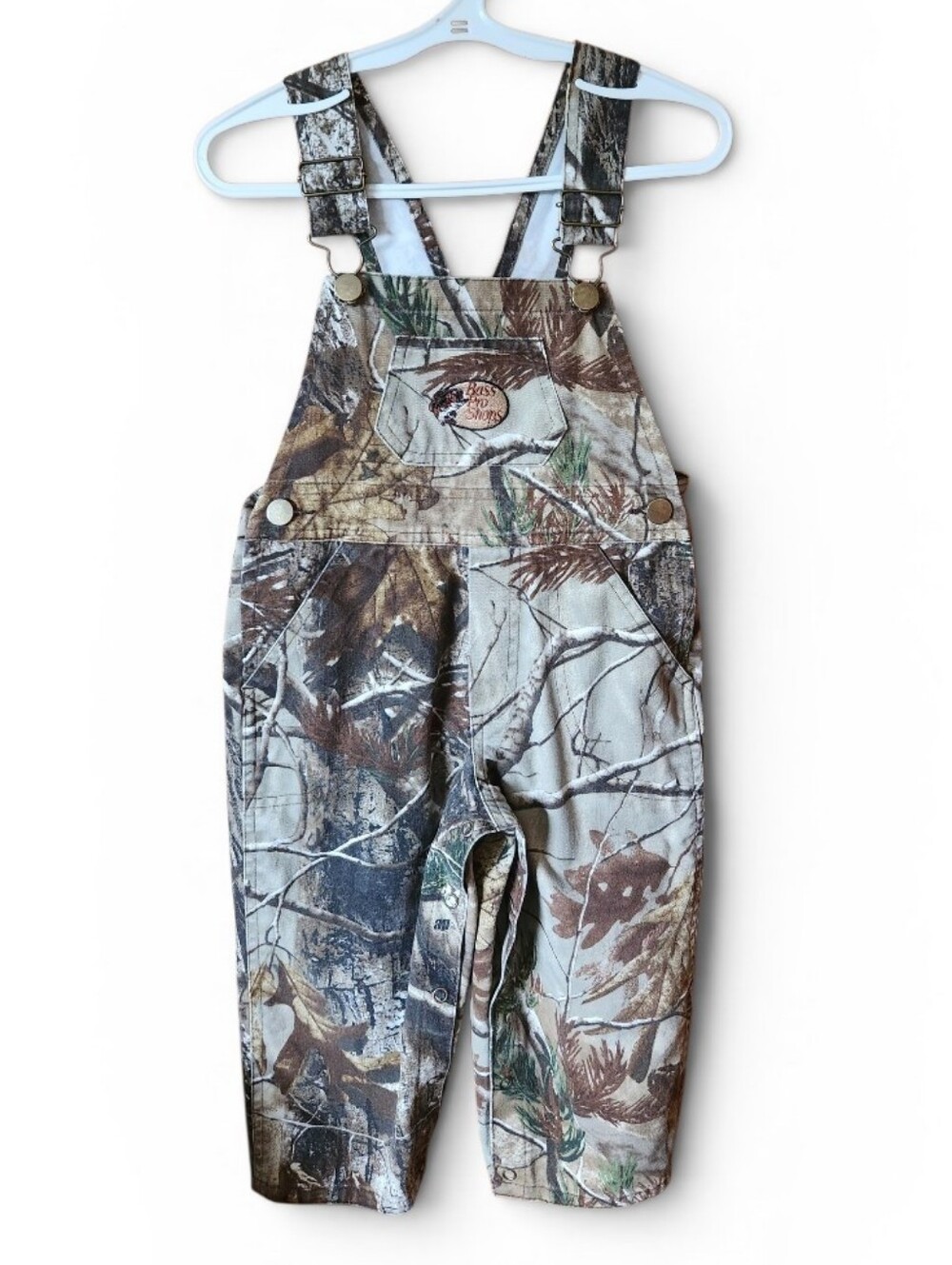 4T Bass Pro Shops Kids Camo Overalls